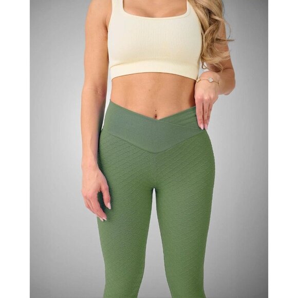 Boom Booty olive green Mulan Anti-Cellulite Leggings - Picture 2 of 10